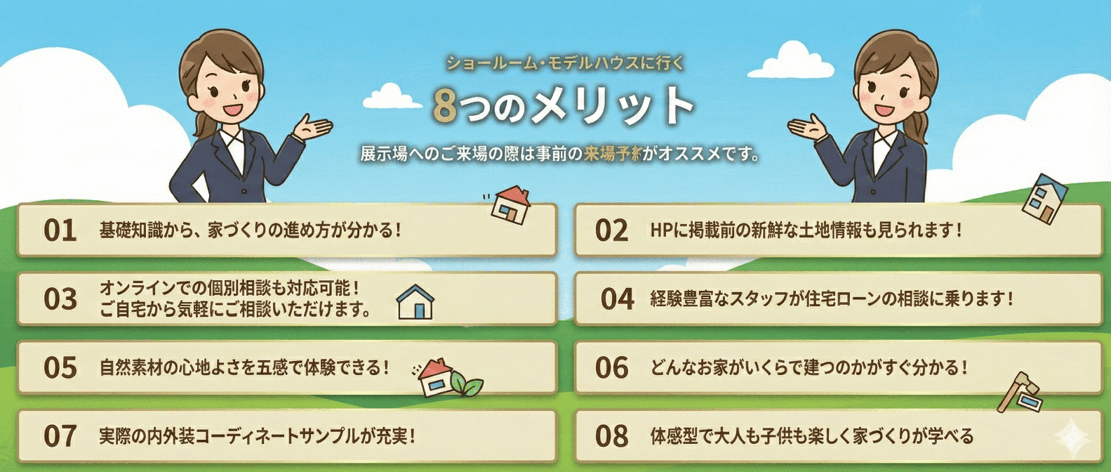 来場予約 8つのメリット